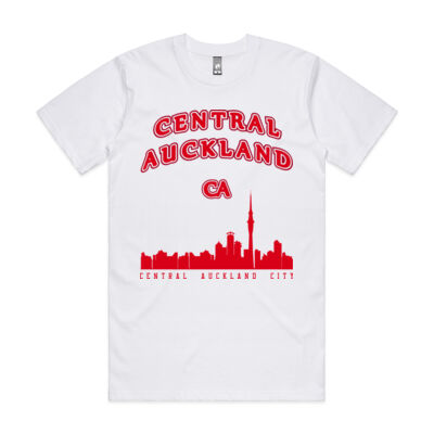 Central Auckland City Skyline maroon Thumbnail